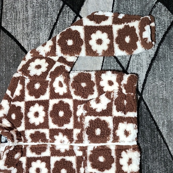 PACSUN CUSTOM PATTERN FULL-ZIP SHERPA JACKET - Picture 5 of 14